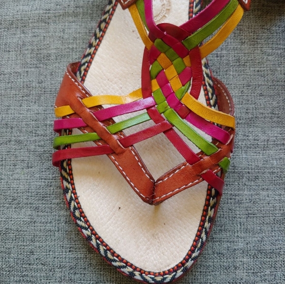 Caramba Mexican leather sandals size 9 - Picture 2 of 6